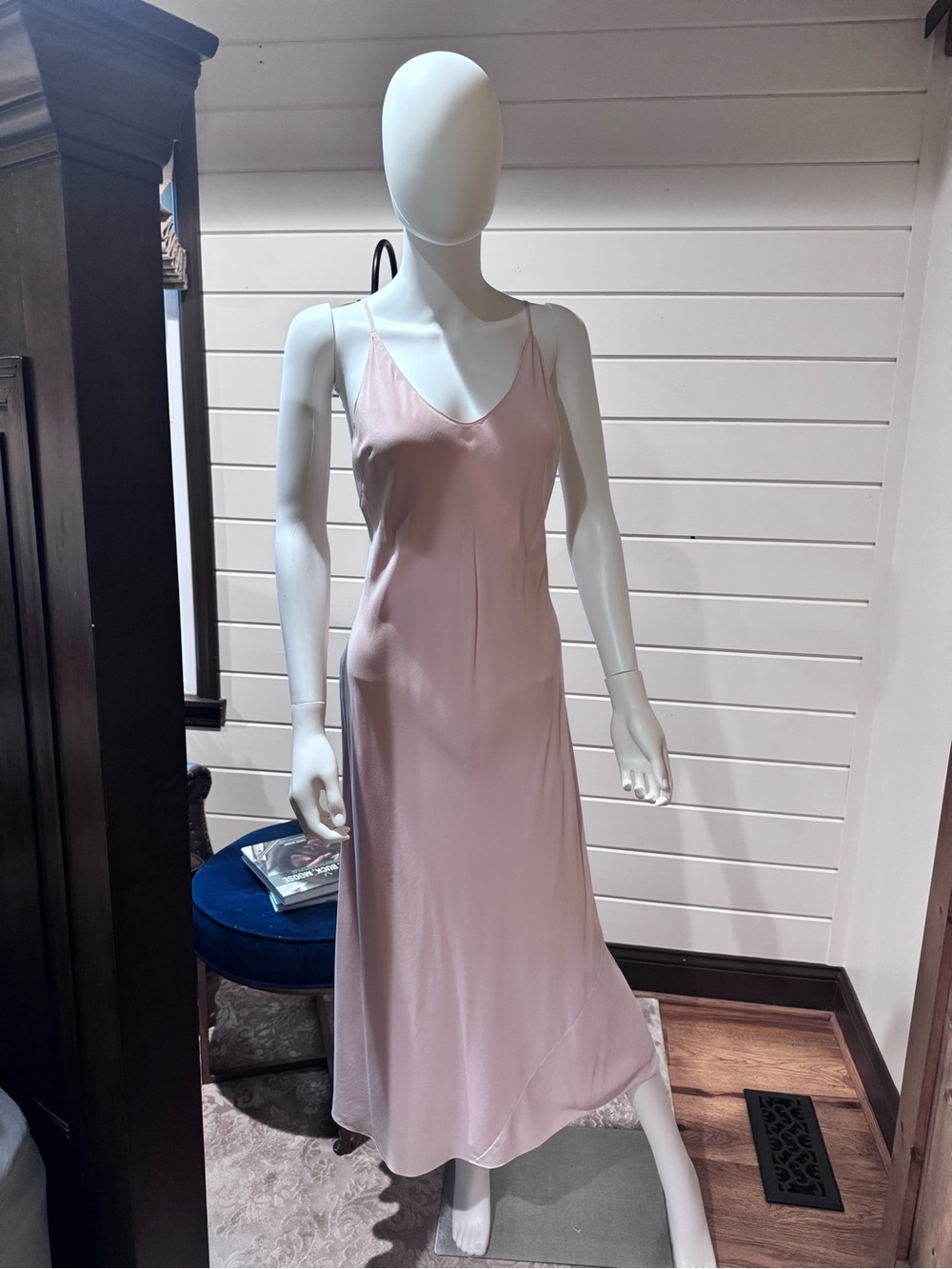 Wilfred Rose Pink Slip Midi Dress